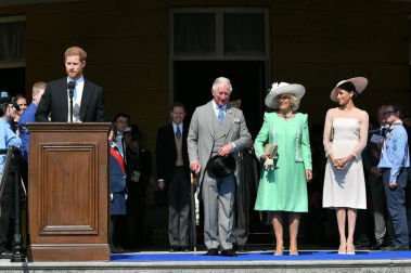 Harry y Meghan acuden a su primer acto oficial como marido y mujer
