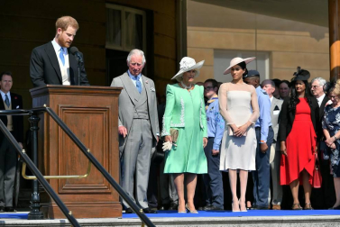 Harry y Meghan acuden a su primer acto oficial como marido y mujer