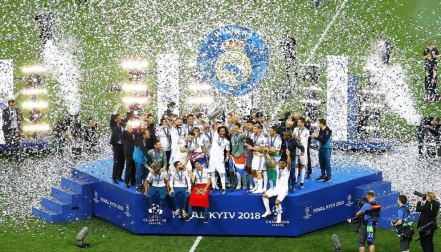El Real Madrid consiguió su 13º título de Campeón de Europa, el tercero consecutivo, tras vencer en la final de Kiev al Liverpool por 3-1.