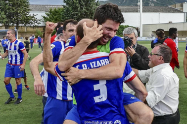 Los de Estella vencieron por al mínima y certificaron la permanencia en Segunda División B.