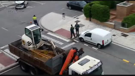 Aparatoso accidente en Mutilva