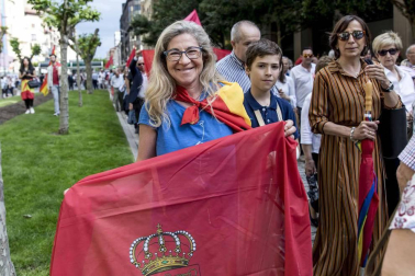 Fotos de la manifestación contra la política lingüística del Gobierno de Navarra celebrada este sábado en Pamplona.