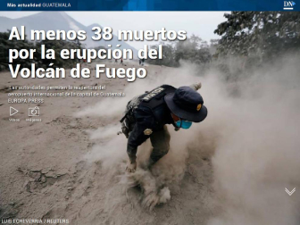 Además, el estallido del Volcán de Fuego de Guatemala