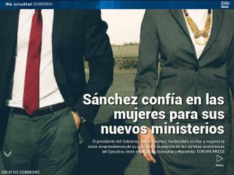 Además, los nuevos ministros del gobierno de Sánchez