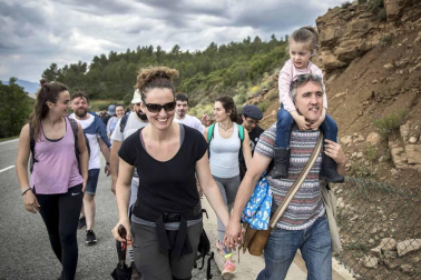 Los 'Caminos de la Hospitalidad' desembocaron el sábado en la cuna de San Francisco Javier con un centenar de refugiados sirios como símbolo de la acogida Navarra