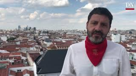 El periodista Pedro Blanco apoya la campaña '#SanFermínSí #SanFerminBAI'
