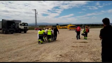 Accidente laboral en Caparroso