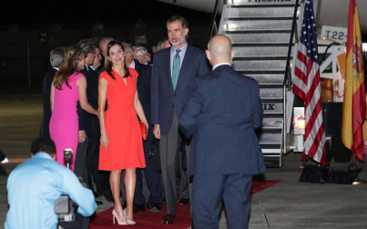Don Felipe y doña Letizia aterrizaron este viernes 15 de junio en Nueva Orleans para la visita de cinco días por territorio estadounidense.