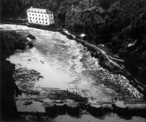 Arrastrados por machos o bueyes, suspendidos en un sistema de cables y por el río Irati, el traslado de troncos nutrió el aserradero de Ekai entre 1920 y 1958. Los barranqueadores reconducían la madera por el río. La red de cables forestales se extendió, al menos, a 126 puntos en Navarra