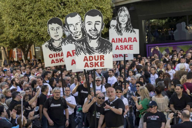 Miles de personas en la manifestación contra la sentencia del 'caso Alsasua'