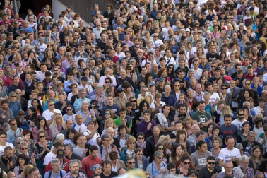 Miles de personas en la manifestación contra la sentencia del 'caso Alsasua'