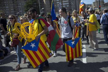 Miles de personas en la manifestación contra la sentencia del 'caso Alsasua'