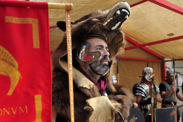 El Festival Romano de Andelo de Mendigorría alcanzó este año su XVII edición, una cita cultural y artística en la que se pudo disfrutar de la esencia del mundo romano con actuaciones teatrales y representaciones del ejército a pie de calle