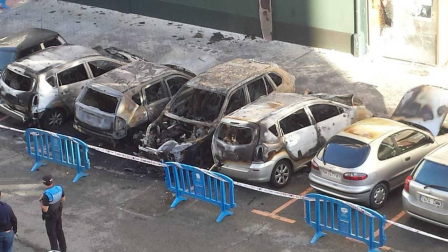 Además, otro contenedor ha ardido en la avenida Sancho El Fuerte
