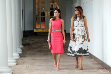 Encuentro entre la reina Letizia y Melania Trump en la Casa Blanca