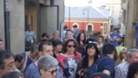 Concentración en Pamplona contra la puesta en libertad de 'La Manada'