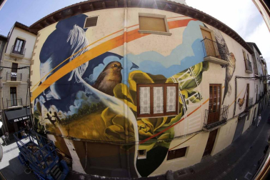Taquen, Juan Landa, Deih, Pez y Doa han sido los cinco artistas encargados de transformar fachadas deterioradas o en desuso en auténticas obras de arte.