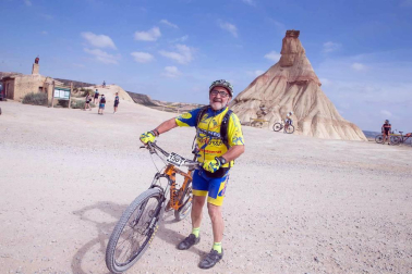Disputa de la prueba de mountain bike en la Ribera de Navarra.