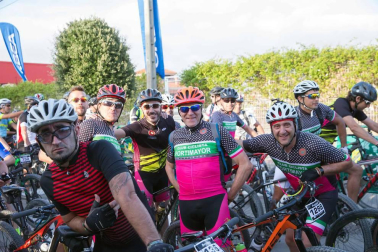 Disputa de la prueba de mountain bike en la Ribera de Navarra.