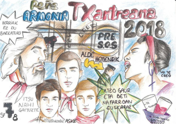 Este martes, la Federación de Peñas de Pamplona ha presentado las pancartas para estas fiestas
