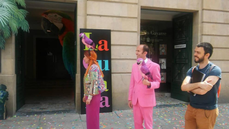 Los actores de la compañía de teatro presentaron las funciones que representarán del 28 de junio al 14 de julio en el Gayarre de Pamplona.