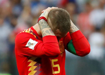 Galería de fotos de los jugadores de España tras caer eliminados del Mundial ante Rusia