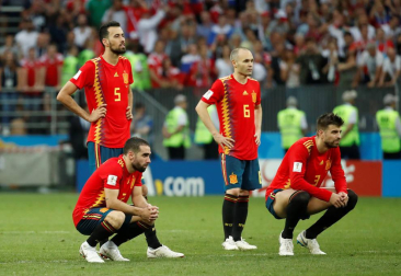 Galería de fotos de los jugadores de España tras caer eliminados del Mundial ante Rusia