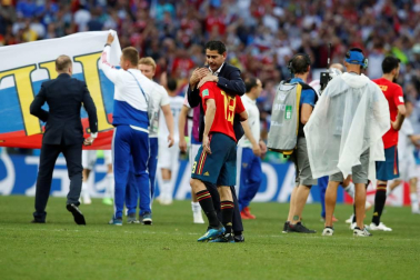 Galería de fotos de los jugadores de España tras caer eliminados del Mundial ante Rusia
