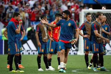 Galería de fotos de los jugadores de España tras caer eliminados del Mundial ante Rusia