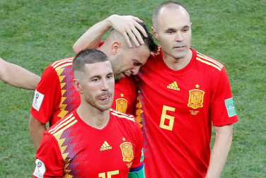 Galería de fotos de los jugadores de España tras caer eliminados del Mundial ante Rusia