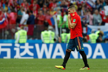 Galería de fotos de los jugadores de España tras caer eliminados del Mundial ante Rusia