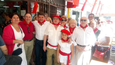 Hogares navarros repartidos por toda España se sumaron al inicio de la fiesta