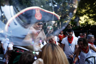Recorrido del 6 de julio de 2018 de la Comparsa de Gigantes y Cabezudos de Pamplona