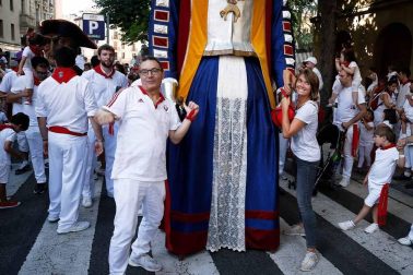 Recorrido del 6 de julio de 2018 de la Comparsa de Gigantes y Cabezudos de Pamplona