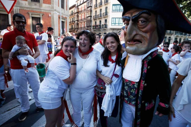 Recorrido del 6 de julio de 2018 de la Comparsa de Gigantes y Cabezudos de Pamplona