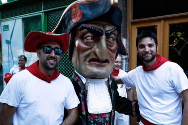 Recorrido del 6 de julio de 2018 de la Comparsa de Gigantes y Cabezudos de Pamplona