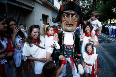 Recorrido del 6 de julio de 2018 de la Comparsa de Gigantes y Cabezudos de Pamplona