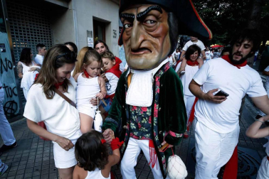 Recorrido del 6 de julio de 2018 de la Comparsa de Gigantes y Cabezudos de Pamplona