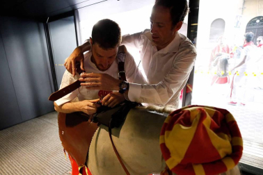 Recorrido del 6 de julio de 2018 de la Comparsa de Gigantes y Cabezudos de Pamplona