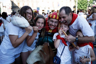 Recorrido del 6 de julio de 2018 de la Comparsa de Gigantes y Cabezudos de Pamplona