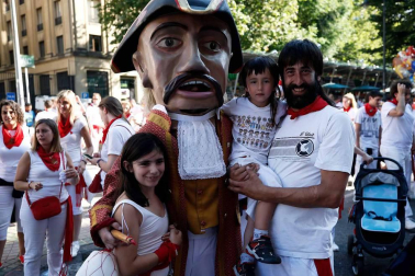 Recorrido del 6 de julio de 2018 de la Comparsa de Gigantes y Cabezudos de Pamplona