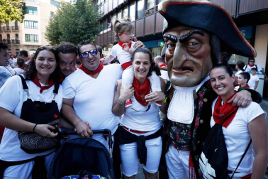 Recorrido del 6 de julio de 2018 de la Comparsa de Gigantes y Cabezudos de Pamplona