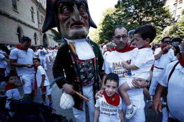 Recorrido del 6 de julio de 2018 de la Comparsa de Gigantes y Cabezudos de Pamplona