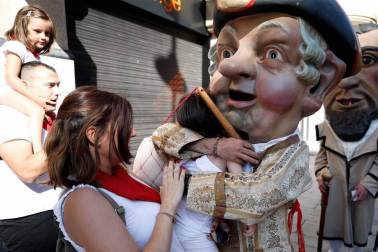 Recorrido del 6 de julio de 2018 de la Comparsa de Gigantes y Cabezudos de Pamplona