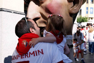 Recorrido del 6 de julio de 2018 de la Comparsa de Gigantes y Cabezudos de Pamplona