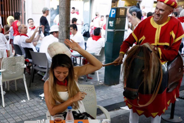 Recorrido del 6 de julio de 2018 de la Comparsa de Gigantes y Cabezudos de Pamplona