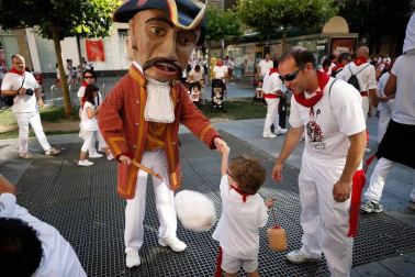 Recorrido del 6 de julio de 2018 de la Comparsa de Gigantes y Cabezudos de Pamplona