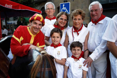 Recorrido del 6 de julio de 2018 de la Comparsa de Gigantes y Cabezudos de Pamplona