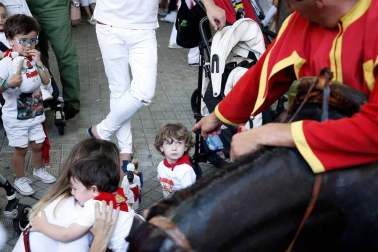 Recorrido del 6 de julio de 2018 de la Comparsa de Gigantes y Cabezudos de Pamplona