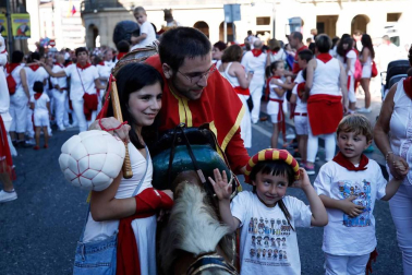 Recorrido del 6 de julio de 2018 de la Comparsa de Gigantes y Cabezudos de Pamplona